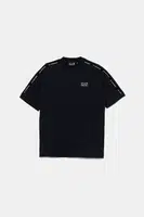Dětské bavlněné tričko EA7 Emporio Armani tmavomodrá barva, s aplikací, 7B000054 AF10378