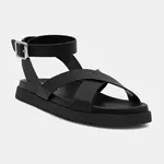 Kožené sandály Steve Madden My Bestie dámské, černá barva, SM11003787