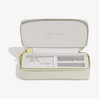 Cestovní krabička na šperky Stackers béžová barva