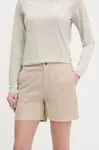 Outdoorové šortky Columbia Cedar Crest béžová barva, high waist, 2119823