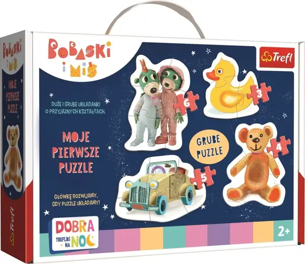 Baby puzzle Dobrou noc, Treflíci Milé děti 4v1