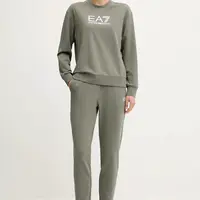Tepláková souprava EA7 Emporio Armani dámská, zelená barva, AF13135.7W000115