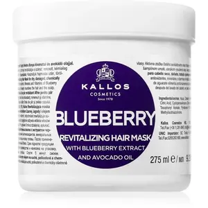 Kallos KJMN Professional Blueberry revitalizační maska pro suché, poškozené a chemicky ošetřené vlasy 275 ml