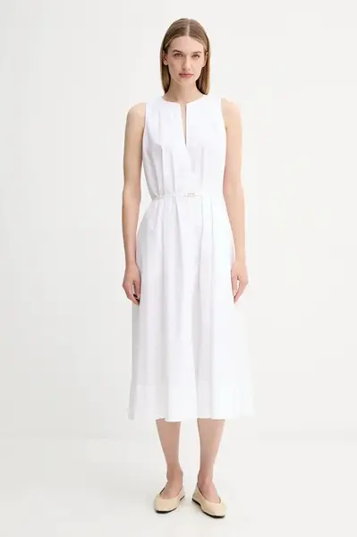 Šaty Twinset červená barva, midi, 251TT2221