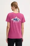 Tričko The North Face Outdoor Graphic dámské, růžová barva, NF0A8C226EO1