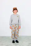 Dětské bavlněné tepláky Tinycottons DOGS SWEATPANT šedá barva, AW25-068
