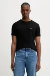 Bavlněné tričko Paul Smith 3-pack pánské, černá barva, M1A-389-M3PK