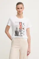 Tričko Dkny dámské, bílá barva, DJ5T1547