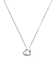 Michael Kors Něžný stříbrný náhrdelník se srdcem Love Kors MKC1777040