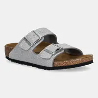 Dětské pantofle Birkenstock Arizona stříbrná barva, 1030477