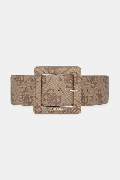 Pásek Guess QULD dámský, béžová barva, BW9247 P5370