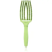 Olivia Garden Fingerbrush Boar & Nylon kartáč na vlasy s nylonovými a kančími štětinami Dolce Vita Green Pistacchio 1 ks
