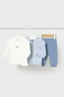 Kojenecká tepláková souprava Mayoral Newborn modrá barva, 2622