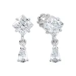Soliter Třpytivé stříbrné náušnice se zirkony 436 001 00523 04