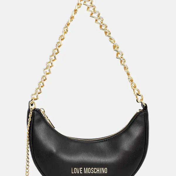 Kabelka Love Moschino černá barva, JC4094PP1NLU0000