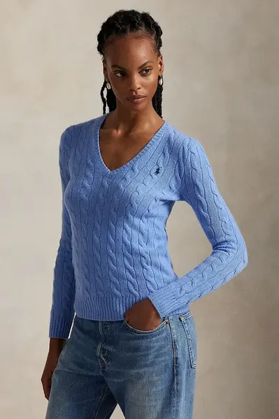 Svetr Polo Ralph Lauren dámský, modrá barva, 211971866