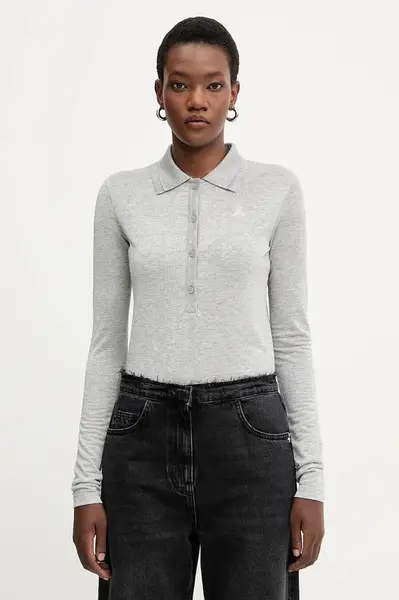 Tričko Patrizia Pepe dámské, šedá barva, lehké, 8K0320 K128