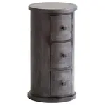 MID.YOU ODKLÁDACÍ STOLEK, mangové dřevo, černá