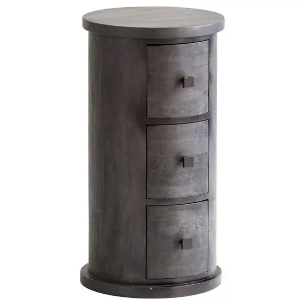 MID.YOU ODKLÁDACÍ STOLEK, mangové dřevo, černá