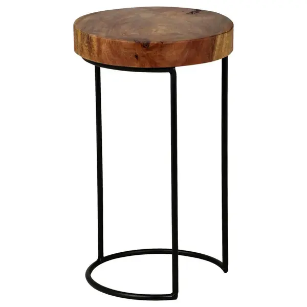 MID.YOU ODKLÁDACÍ STOLEK, sheesham, barvy sheesham