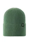 Dětská vlněná čepice Reima Reissari zelená barva, 5300022B