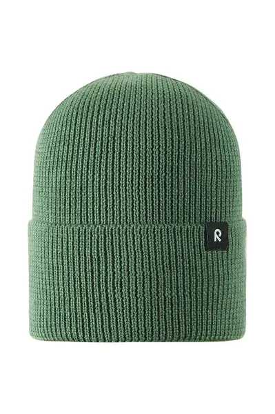 Dětská vlněná čepice Reima Reissari zelená barva, 5300022B