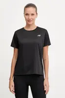 Tréninkové tričko New Balance dámské, černá barva, WT41222BK