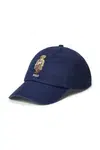 Bavlněná baseballová čepice Polo Ralph Lauren tmavomodrá barva, 710979192
