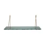 Závěsná police House Doctor HDMarble 24 x 70 cm tyrkysová barva