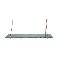 Závěsná police House Doctor HDMarble 24 x 70 cm tyrkysová barva
