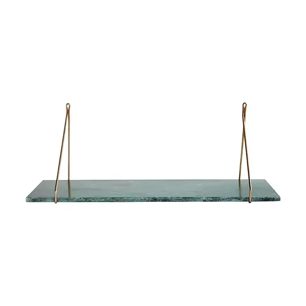 Závěsná police House Doctor HDMarble 24 x 70 cm tyrkysová barva