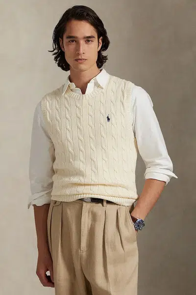 Tričko bez rukávů Polo Ralph Lauren béžová barva, 710979113