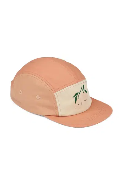 Dětská bavlněná kšiltovka Liewood Rory Printed Cap oranžová barva, LW20388