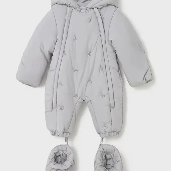 Kojenecký overal Mayoral Newborn šedá barva, 2603
