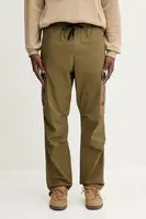 Bavlněné kalhoty HUGO Garlo233 béžová barva, 50493865