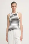 Top Dkny béžová barva, DJ5T1413