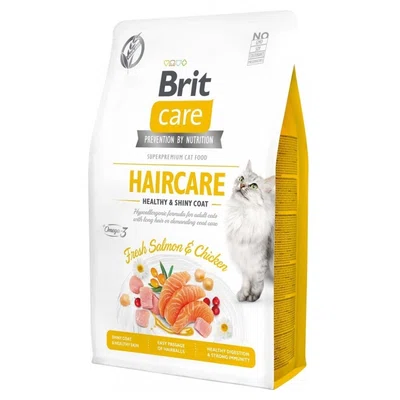 BRIT Care Cat Haircare Healthy&Shiny Coat granule pro kočky 1 ks, Hmotnost balení: 7 kg