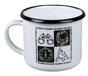 Husky Plechový hrnek camping-bílý Hrnek
