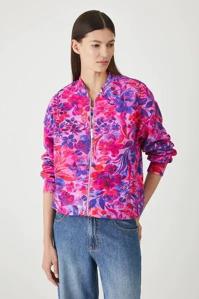 Bavlněná mikina Medicine dámská, růžová barva