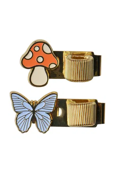 Sada klipů na propisky Designworks Ink Butterfly & Mushroom 2-pack více barev