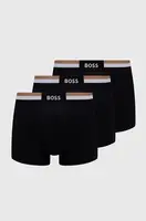 Boxerky BOSS Trunk 3P Motion 3-pack pánské, černá barva, 50516542