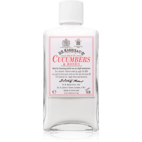 D.R. Harris Milk of Cucumber and Roses hydratační čisticí mléko 100 ml