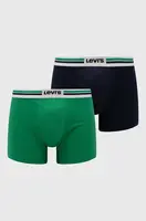 Boxerky Levi's 2-pack pánské, zelená barva