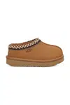 Dětské semišové papuče UGG T TASMAN II hnědá barva, 1019066T