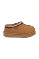Dětské semišové papuče UGG T TASMAN II hnědá barva, 1019066T