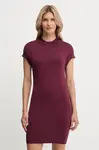 Šaty Armani Exchange vínová barva, mini, XW000764 AF10352