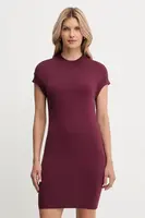 Šaty Armani Exchange vínová barva, mini, XW000764 AF10352
