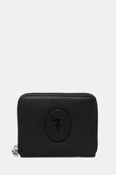 Kožená peněženka Trussardi dámská, černá barva, I029E000042N
