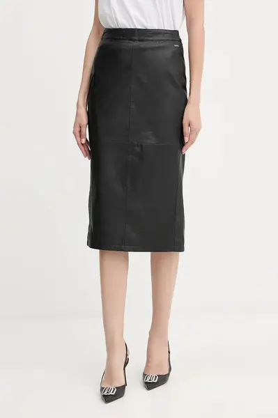 Kožená sukně Armani Exchange