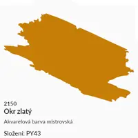 Akvarelová barva Umton 2,6ml – 2150 okr zlatý